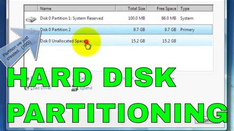 How to set up a hard drive and partition in Windows